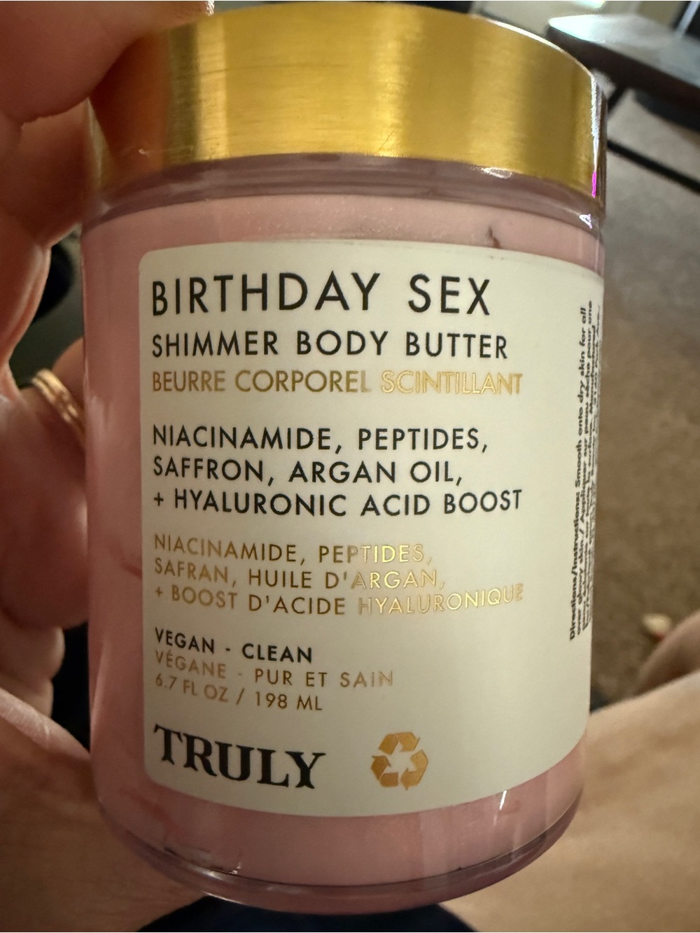 TRULY Birthday Sex Shimmer Body Butter - Pink & Gold